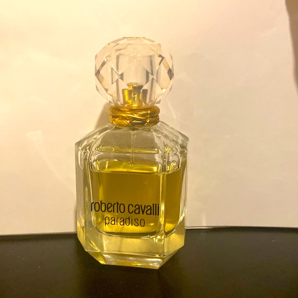 Used Roberto Cavalli Paradiso perfume - 90% full, 75ml / 2.5oz bottle
